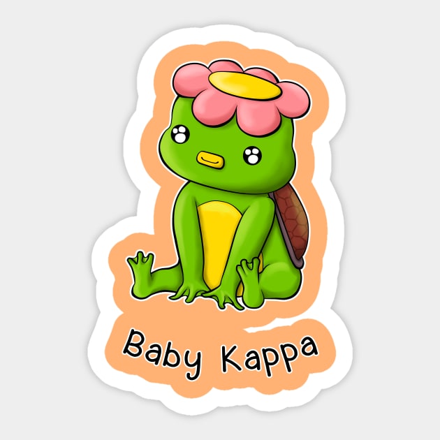 Baby Kappa Flower Sticker by TreatYourLittle